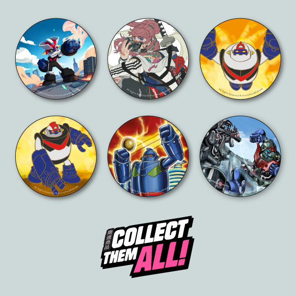 Round Pins (58mm) - Set of 12