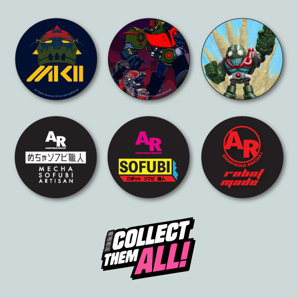 Round Pins (58mm) - Set of 12